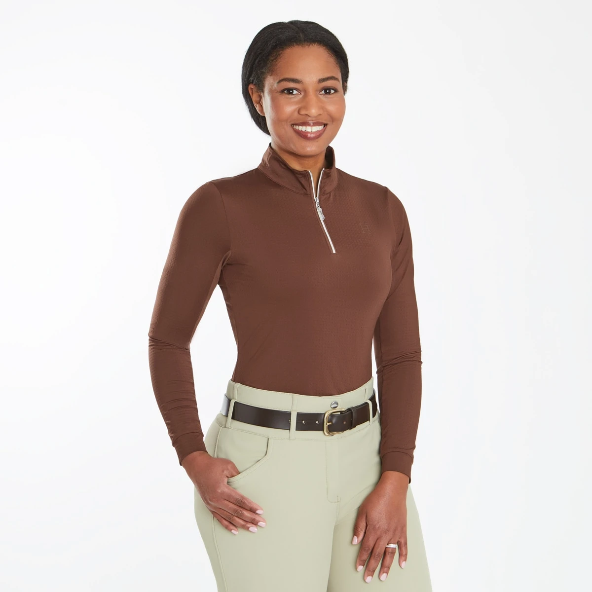Hadley SunShield Long Sleeve 1/4 Zip By SmartPak - Image 4