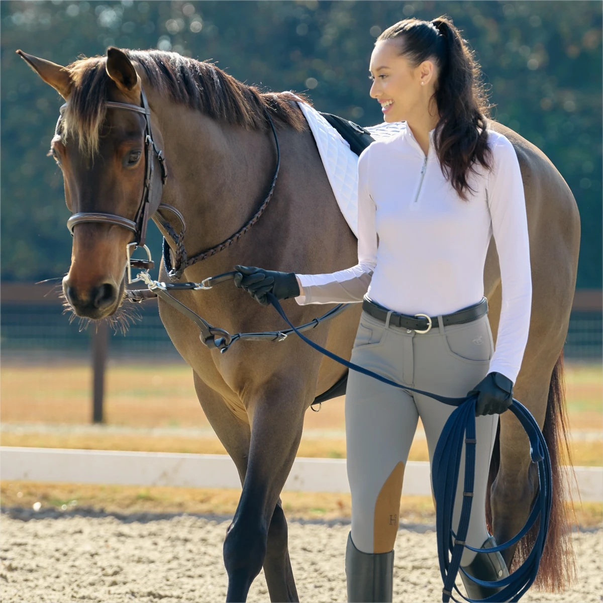 Hadley SunShield Long Sleeve 1/4 Zip By SmartPak - Image 18