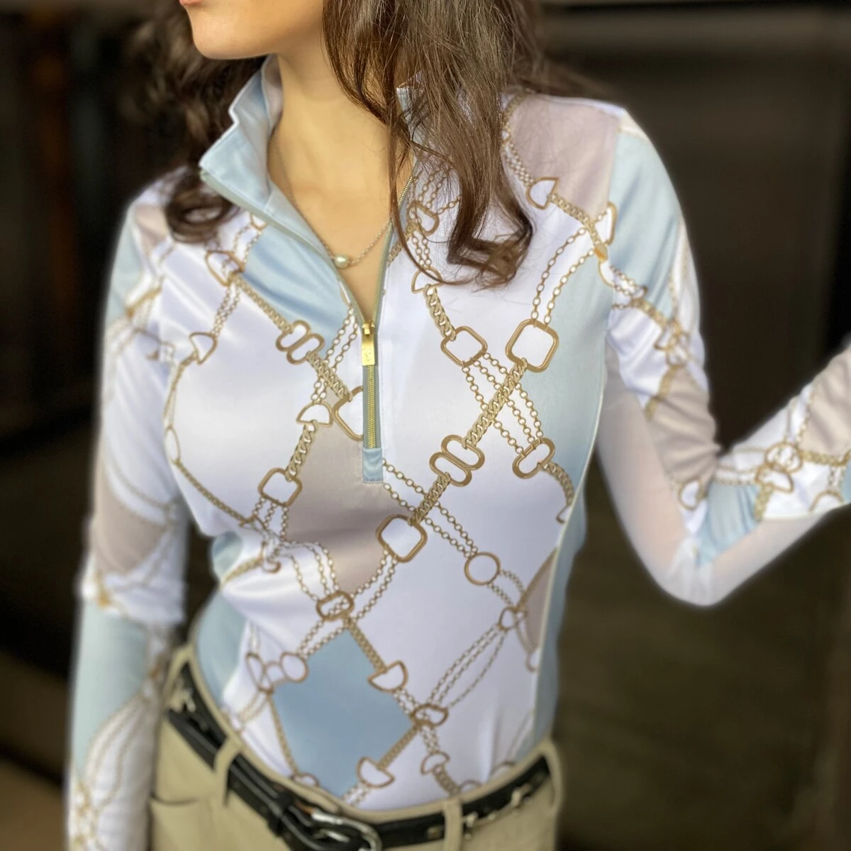 Arista Long Sleeve 1/4 Zip Sun Shirt - Image 9