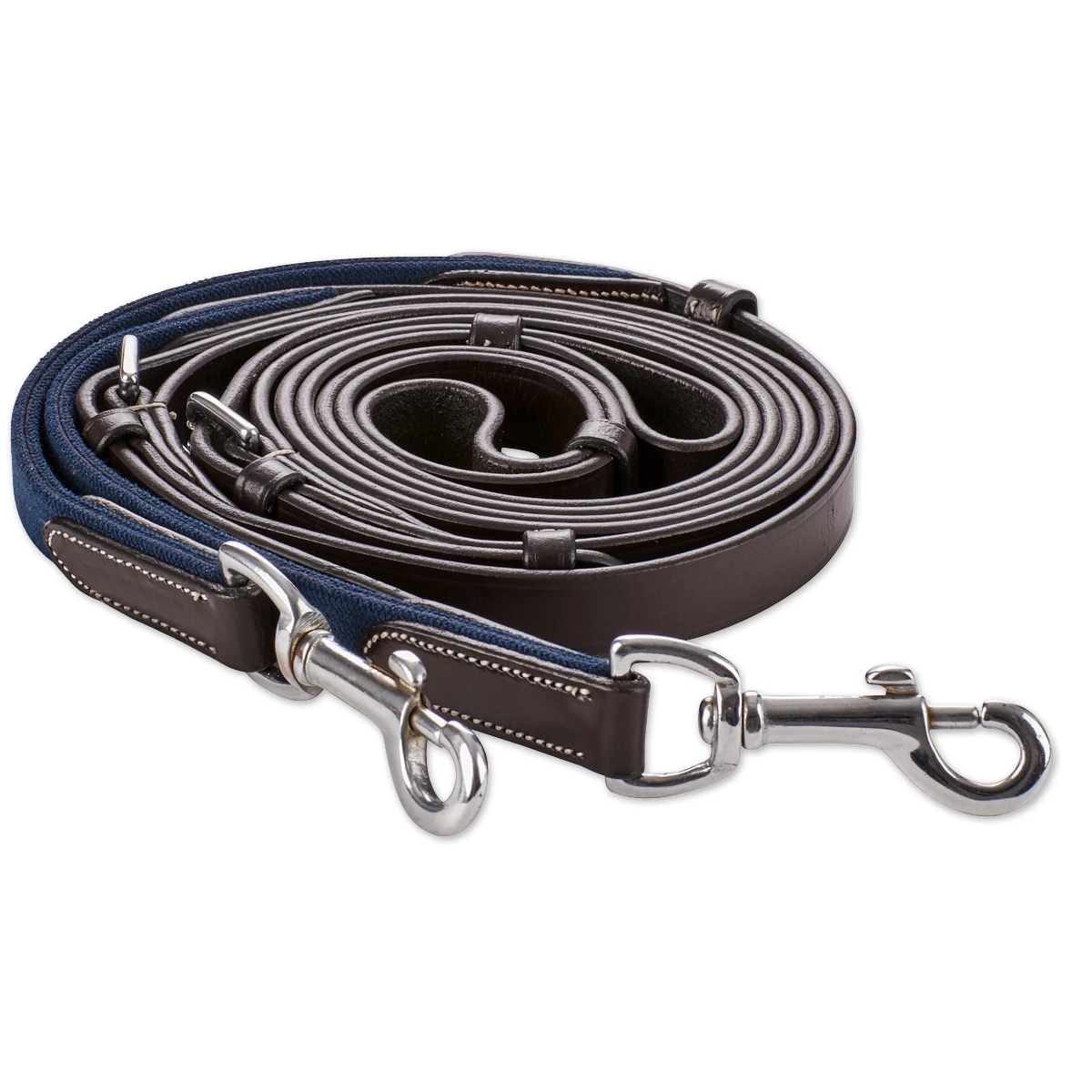 SmartPak Leather Side Reins With Elastic - Image 2