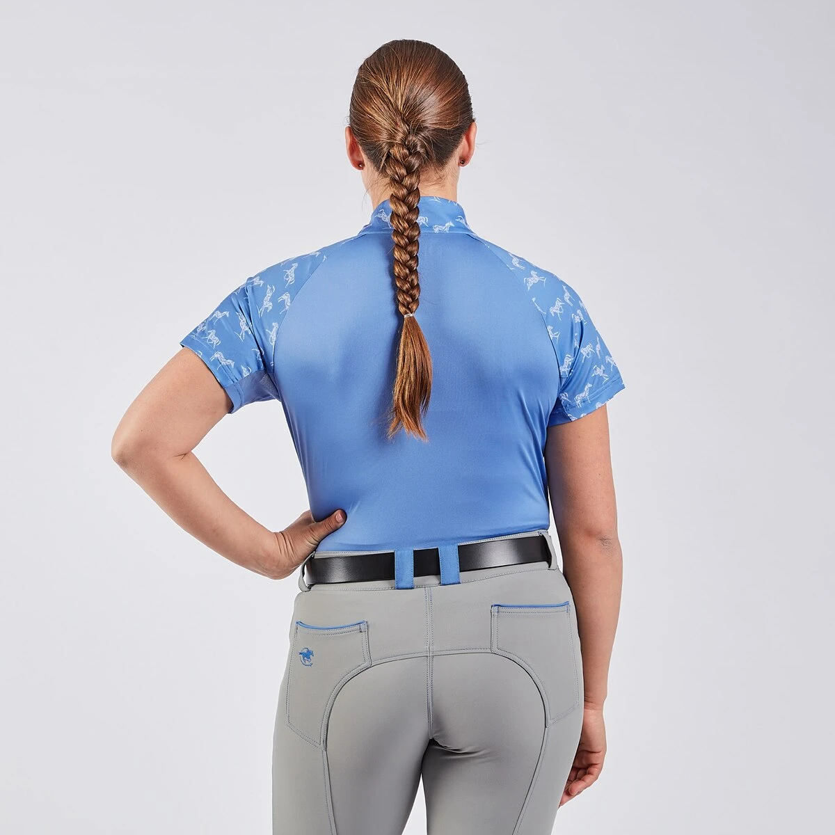 Piper SmartCore™ Block Print Short Sleeve ¼ Zip Sun Shirt - Image 2