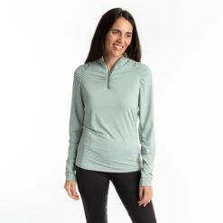 Hannah Childs Lifestyle Naomi Long Sleeve 1/4 Zip Top