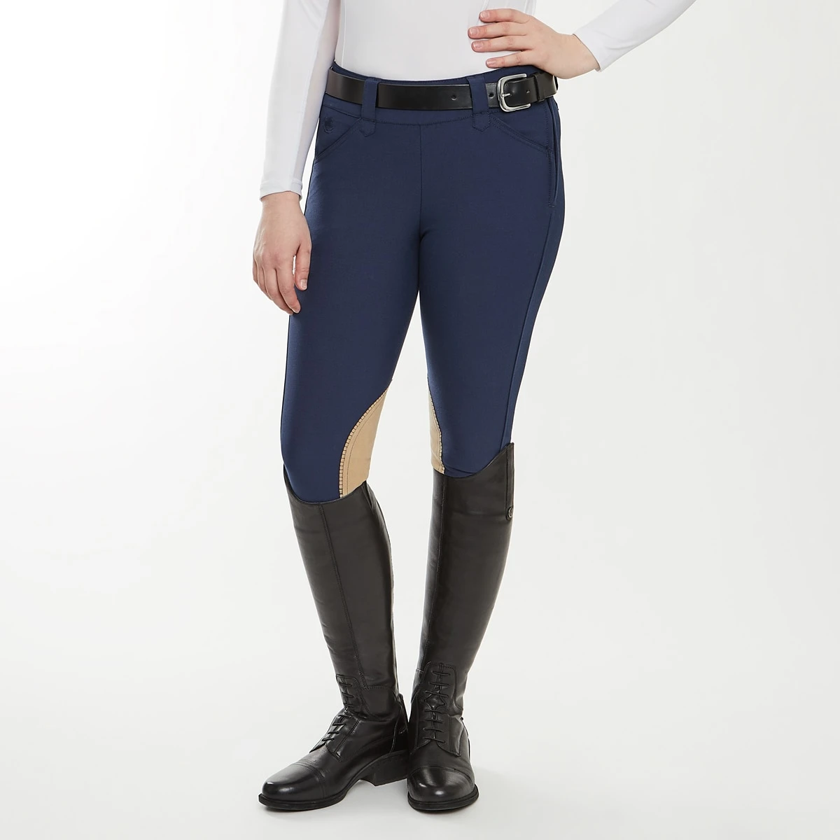Piper Tan Patch II Low-Rise Side Zip Breeches By SmartPak