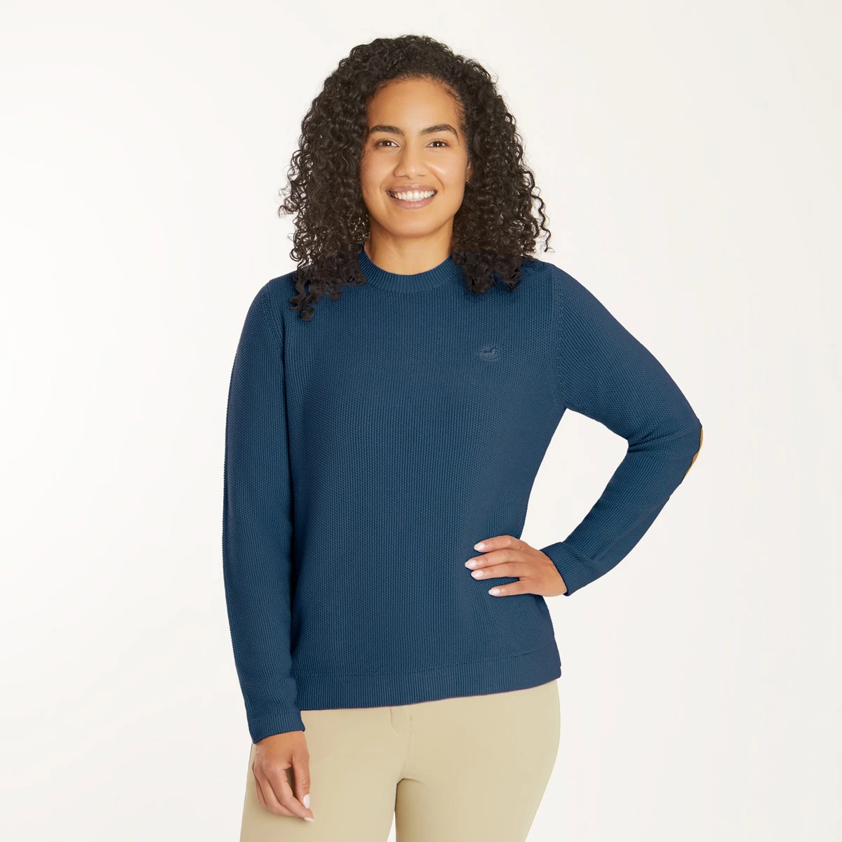 Piper Elbow Patch Crew Neck Sweater - Image 4