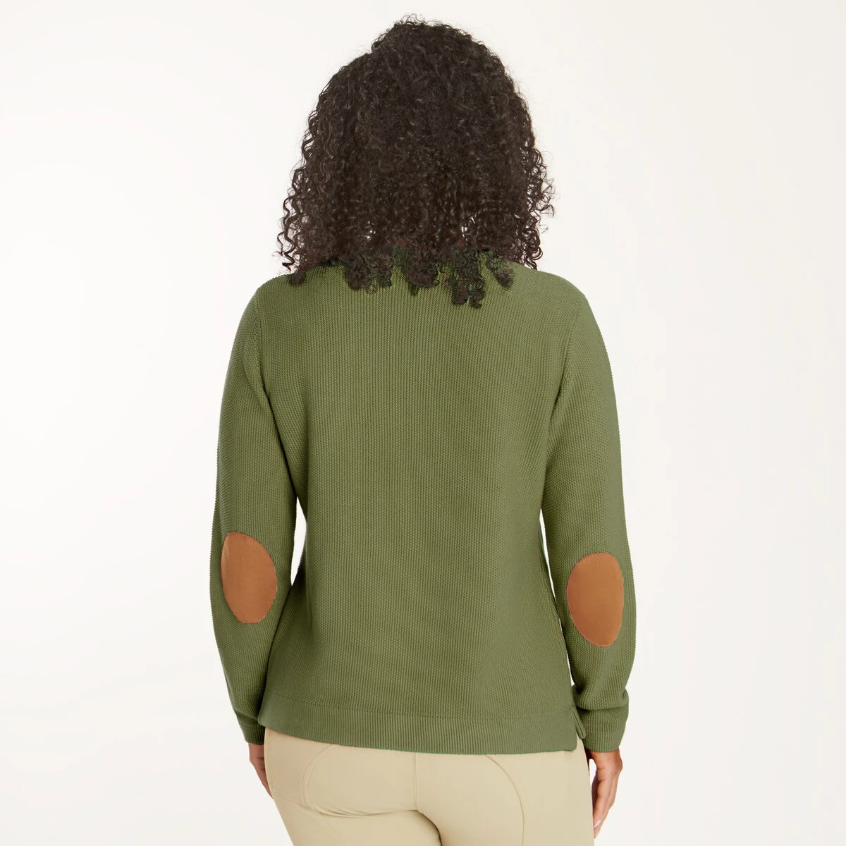 Piper Elbow Patch Crew Neck Sweater - Image 2